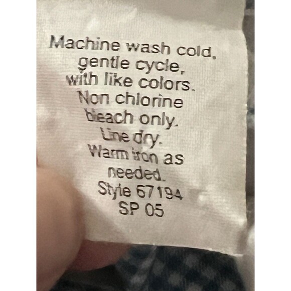 J. Crew Gingham Pants Embroidered Seahorse Women Size 10 Coastal Preppy Nautical - Picture 8 of 9